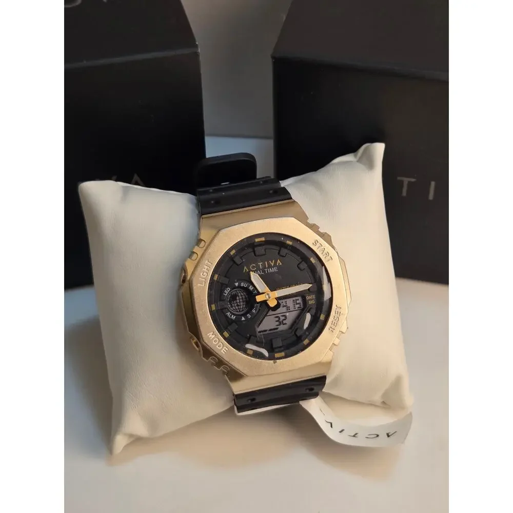 Activa X Invicta ACW423-008 Dual Time Tactical Sport Analog Digital Watch New